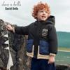 DAVE&BELLA Boys' Color-Block Waterproof Winter Jacket