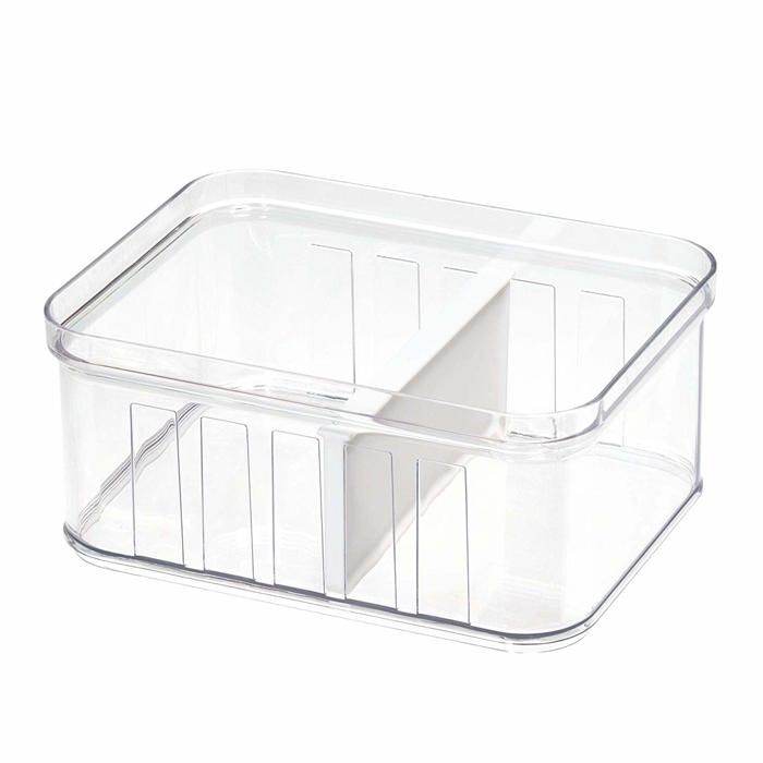 Bac alimentaire - idesign - 71350eu - transparent - rectangulaire - 21,1 cm x 16,1 cm x 9,6 cm