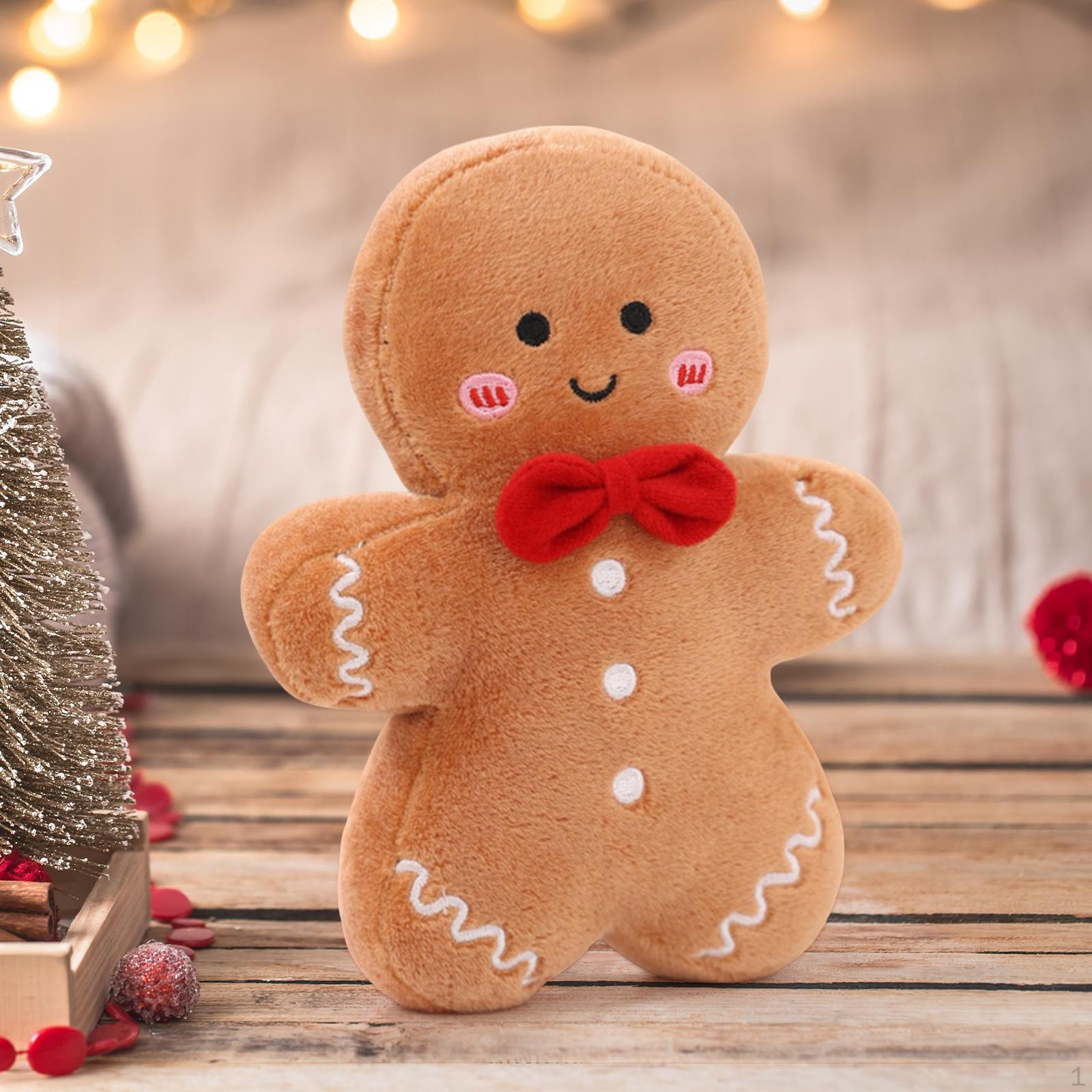 

Рождественская декоративная подушка, пряничный человечек, мягкое украшение, подушка,