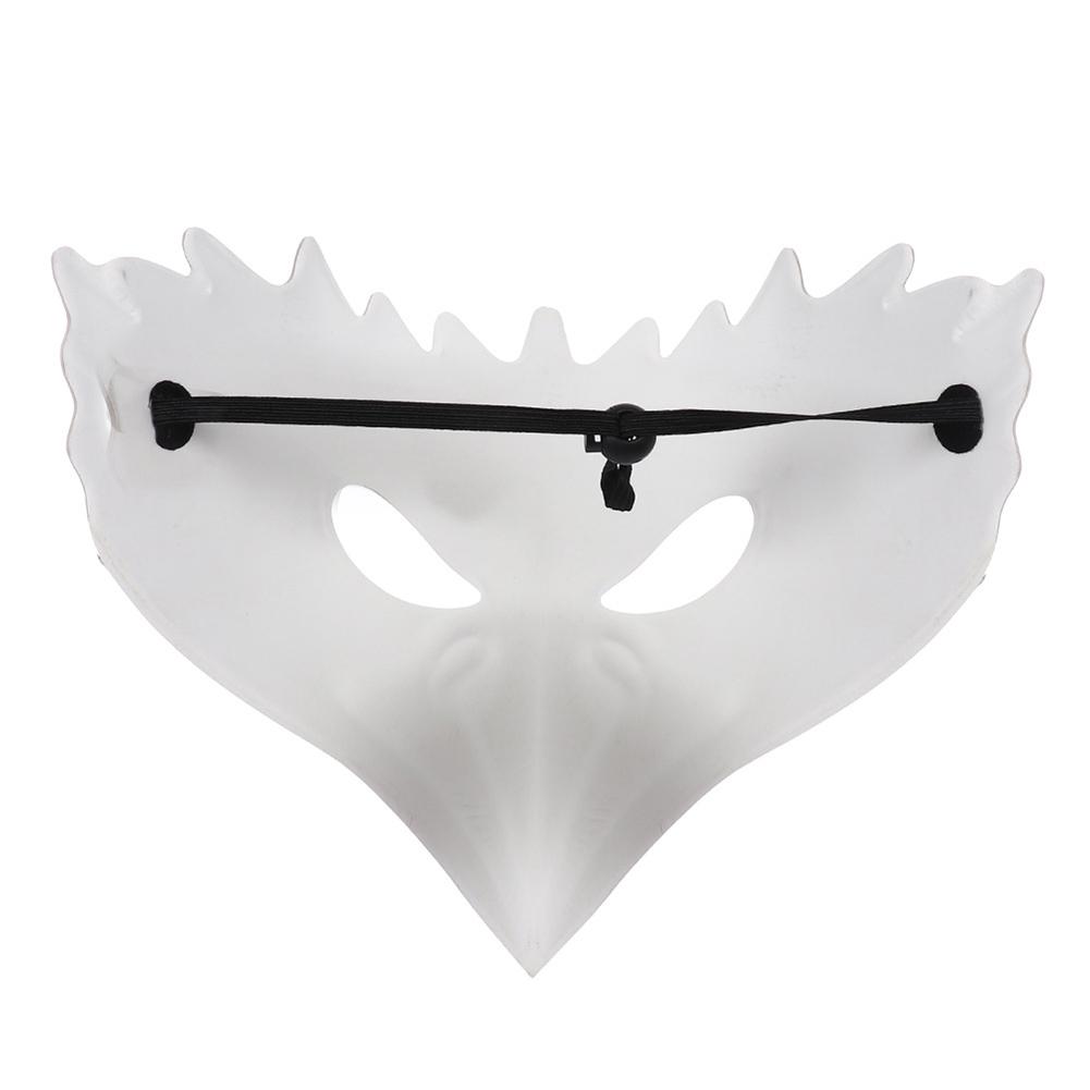 Cosplay Eagle Face Cover PU EVA White Costume Eagle Face Cover Lightweight for Holiday Theme Party