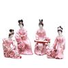 Chinese Jingdezhen Classic Ladies Ceramic Decoration Home Livingroom Desktop Sculpture Ornaments Hotel Bookcase Figurines Crafts