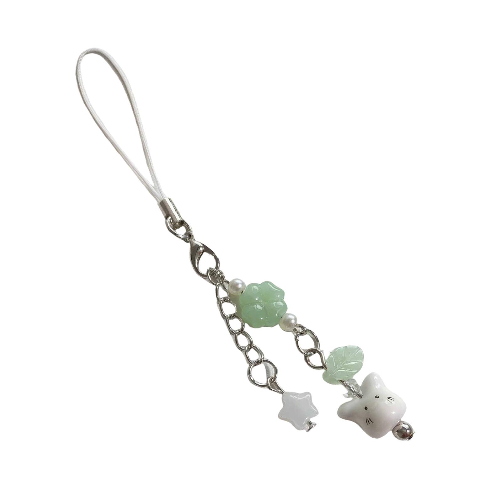 

Многоцелевой Шарм Ручной Работы с Бусинами в Виде Кроликов, Милый Ремешок для Телефона, Стильный Аксессуар, Портативный для Модного Украшения 1