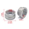 M20x1.5 Stainless Steel 304 Mounting Nut, Featuring a Stepped Welding Head and Internal Threads, Universal Automotive Component