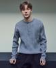 Wednesday Oasis Always Ribbed Henley Neck Washable Knit_Gray(Wc25_Kn04)
