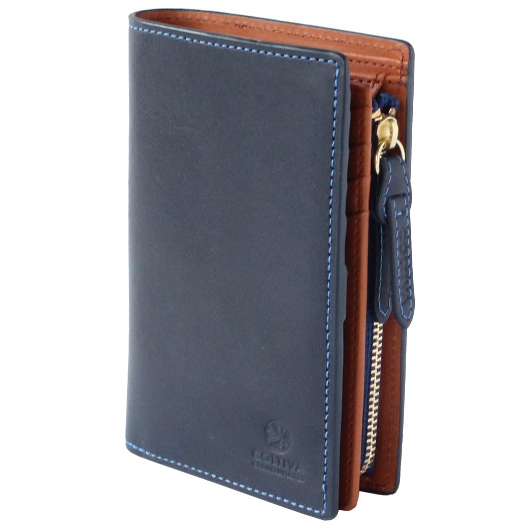 

Wallet Medium Wallet Coin Purse Card Case Cowhide Full Vegetable Tanned Cortiva 2 [CCOMPANY LIMITED] Men s (Navy) Темно-синій