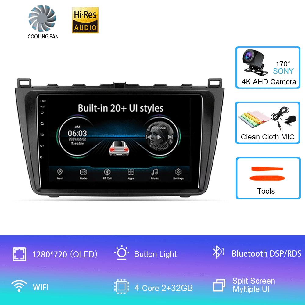 

Автомагнитола Android 14 для Mazda 6 II GH 2007 - 2012 Мультимедийный видеоплеер Навигация стерео GPS Нет 2 din 2 дин dvd CHINA