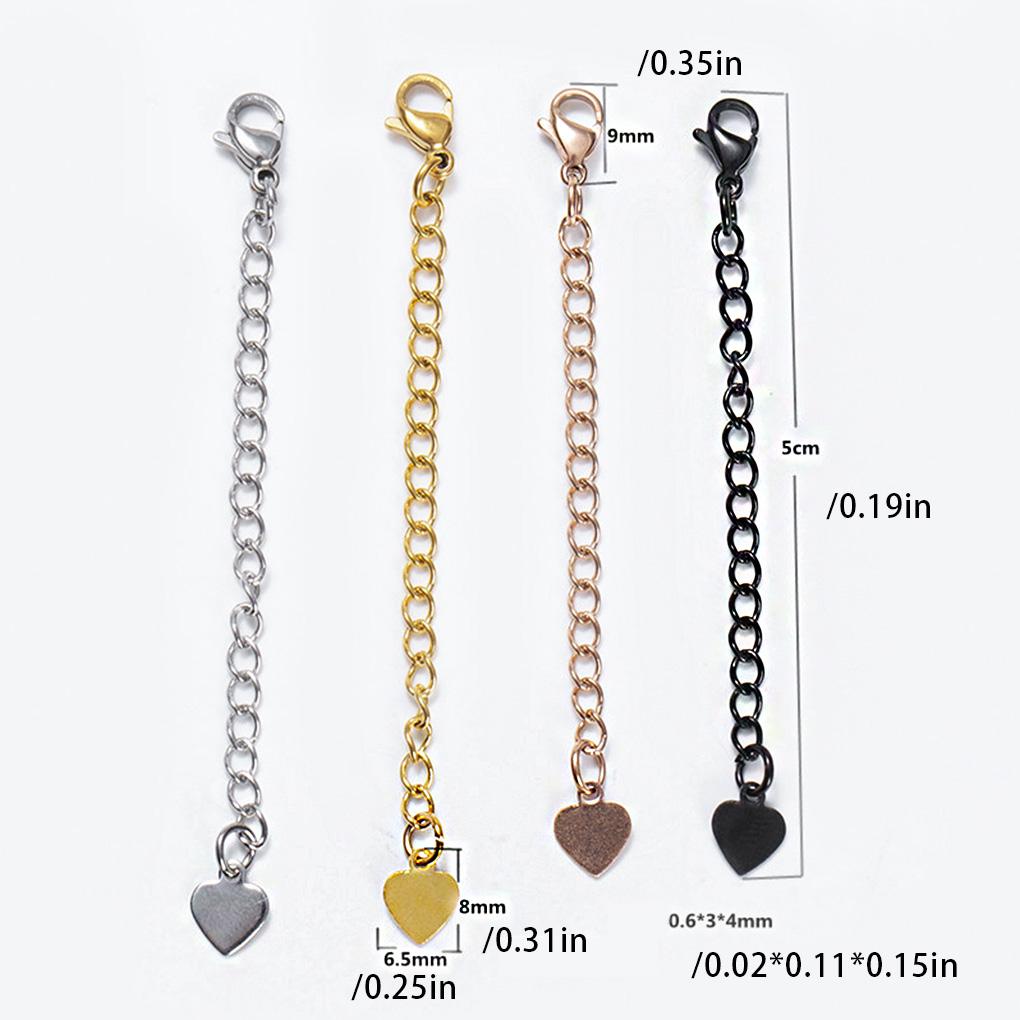 Extension Tail Chain Stainless Steel Necklace Bracelet Body Jewelry Making Clasp Extender Handmade Bag