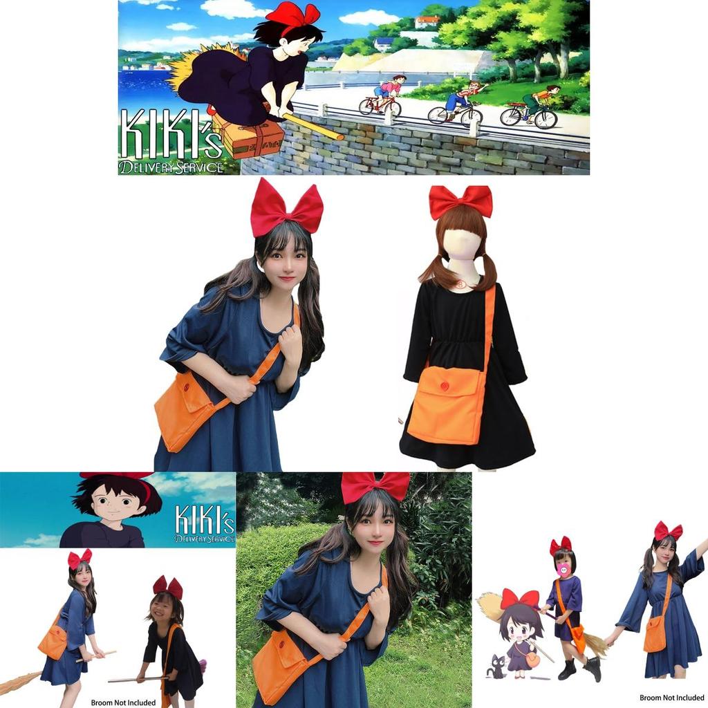 Kiki Witch's Delivery Service Cosplay Costume For Adults And Kids High-quality Comfortable And Colorful