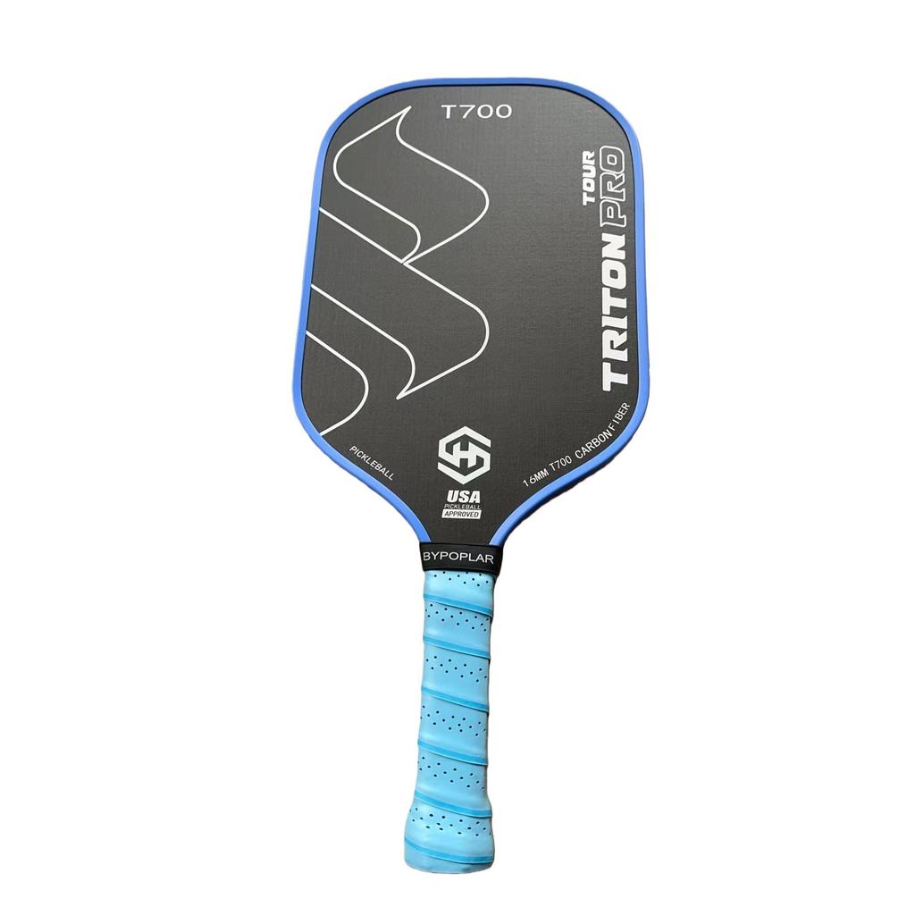 T700 Matte Carbon Fiber 16mm Pickleball Paddle - Lightweight, Professional Competition Style