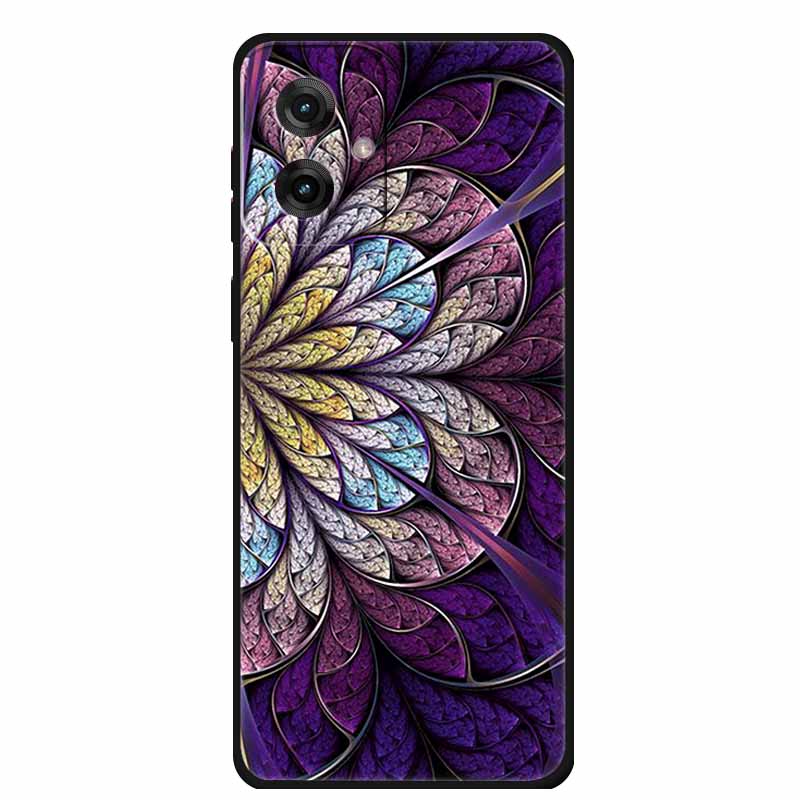 Etui do Motorola Moto G55 5G Luksusowe Miękkie Silikonowe TPU Tylna Osłona Etui na Telefon dla MotoG55 Ochronne Odporne na Wstrząsy Kolorowe Fundas