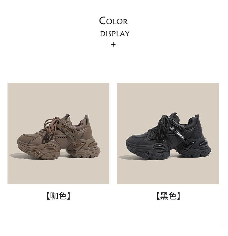 Thick Soled Dad Shoes 2025 Autumn/winter New American Retro Breathable Inner Height Casual Sports Shoes