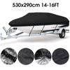 Aunct 11ft - 22ft 210D Trailerable Boat Covers Waterproof Rain Proof Sunproof UV Protector Speedboat Boat Cover Fishing Ski D45