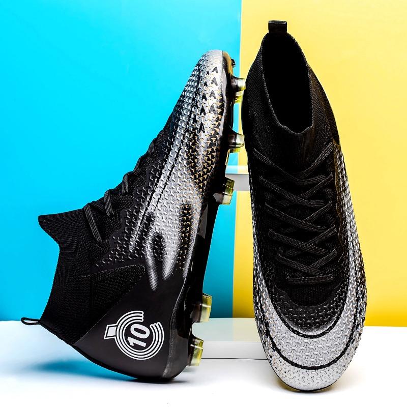 Unisex Fashion Outdoor High-Top Sport Fußballschuhe Leder Fußballschuhe für Kinder