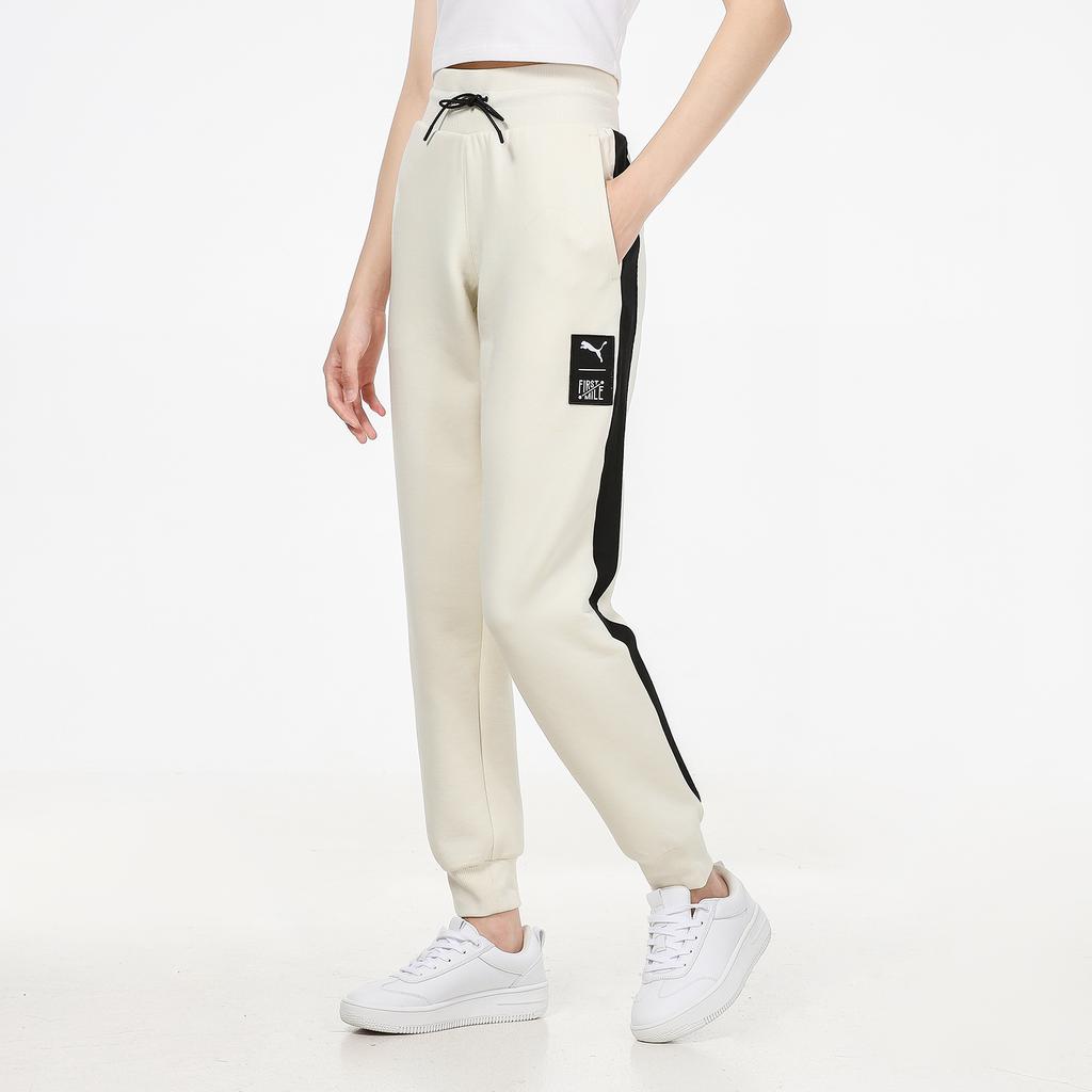 Puma First Mile Breathable Printed Jogger Pants Women Bottoms White 532344-73
