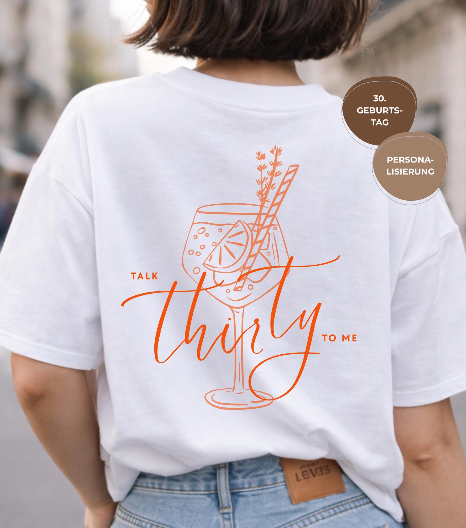 Personalized 30th Birthday Shirt, Thirty Birthday T-Shirt, Talk Thirty To Me Shirt, 30th Birthday Gift, Personalized T-Shirt S