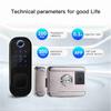 Smart Fingerprint Door Lock APP Timing Electronic Keyless Keypad Entry Door Lock with 6 Unlocking Wa
