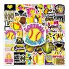50 Trendy Baseball Sports Series Stickers for Helmets, Fridges, Laptops, and Water Bottles