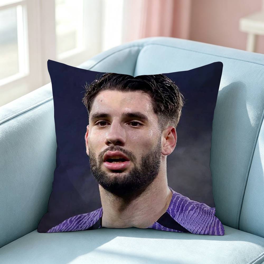 Football Star Dominik Szoboszlai Pillow Case Square DoubleSided Sofa Cushion Cover Bedroom Bedside Pillow
