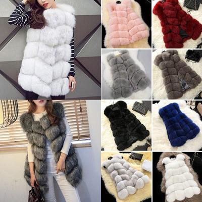 Weiche flauschige Samtjacke für den Winter, warm, wild, für Damen, Kunstpelz, tailliert, große Größe, ärmellose Weste, Oberbekleidung