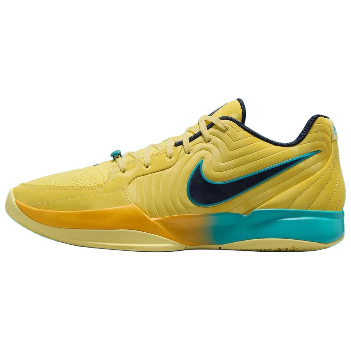 

Nike Ja 2 Anti Slip Wear Resistant Low Top Basketball Shoes Unisex Yellow Black 42