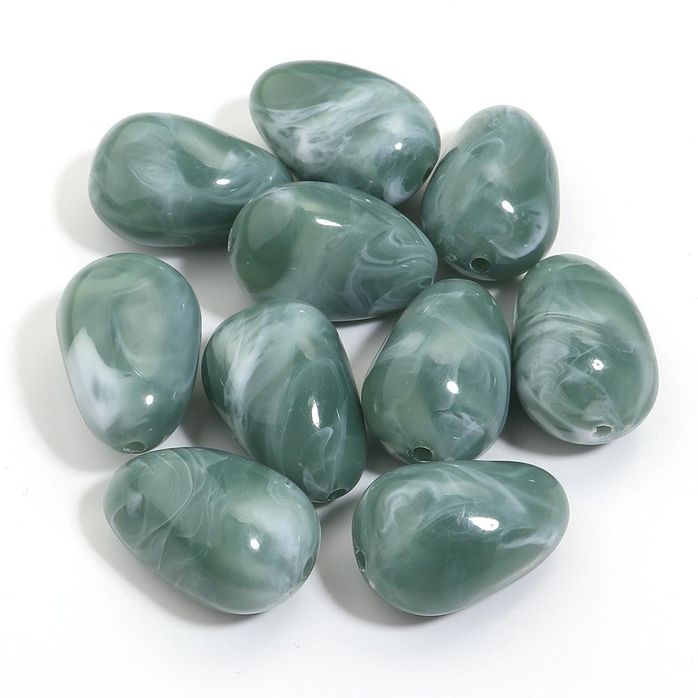 10pcs 29x20mm Irregular Acrylic Beads Colorful Oval Cloud Beads Loose Beads For DIY Jewelry Making Bracelet Necklace Accessories