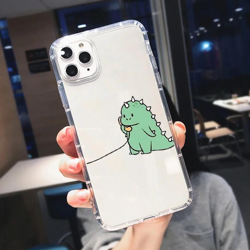 Cute Dinosaur Couple Phone Case For Samsung Galaxy S22 S26 S23 S24 S25 Ultra Plus Cartoon Cover For Galaxy S24+ S23+ S22+ Fundas
