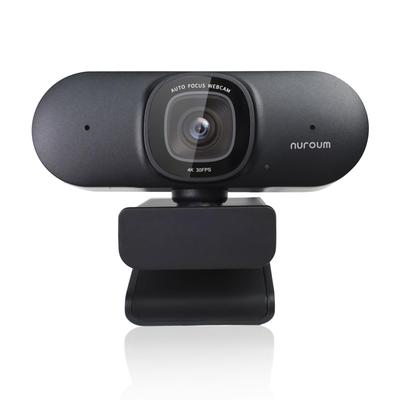 Nuroum Webcam 4K Webcam 60fps with Noise Canceling Auto Automatic Angle Viewing Privacy USB Plug Tripod Adapter PC Zoom Video Online Live Compatible