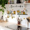 Kitchen Vintage Tableware Wall Stickers Home Living Room Bedroom Decoration
