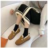 Plus Size Women's Fleece-Lined Snow Boots with Thick Soles and Flat Bottom Moccasins, Size 43
