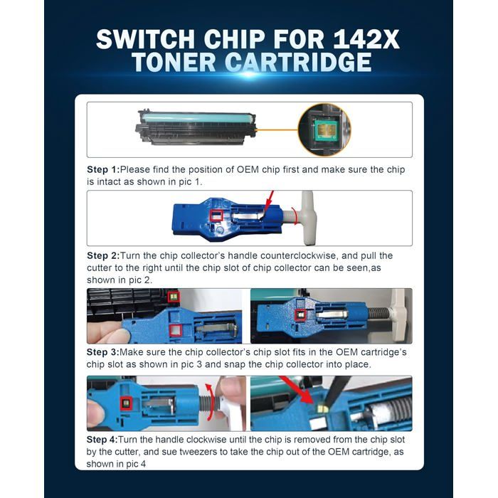 142A W1420A 142X W1420X Cartouche de Toner Compatible pour HP 142A W1420A 142X pour HP Laserjet MFP MFP M110 1-Pack Pas de Puce