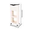 Kitchen Trash Can with Lid with Storage Rack Decorative Wheeled Garbage Bin for Laundry Room Dormitory Garden Garage Office