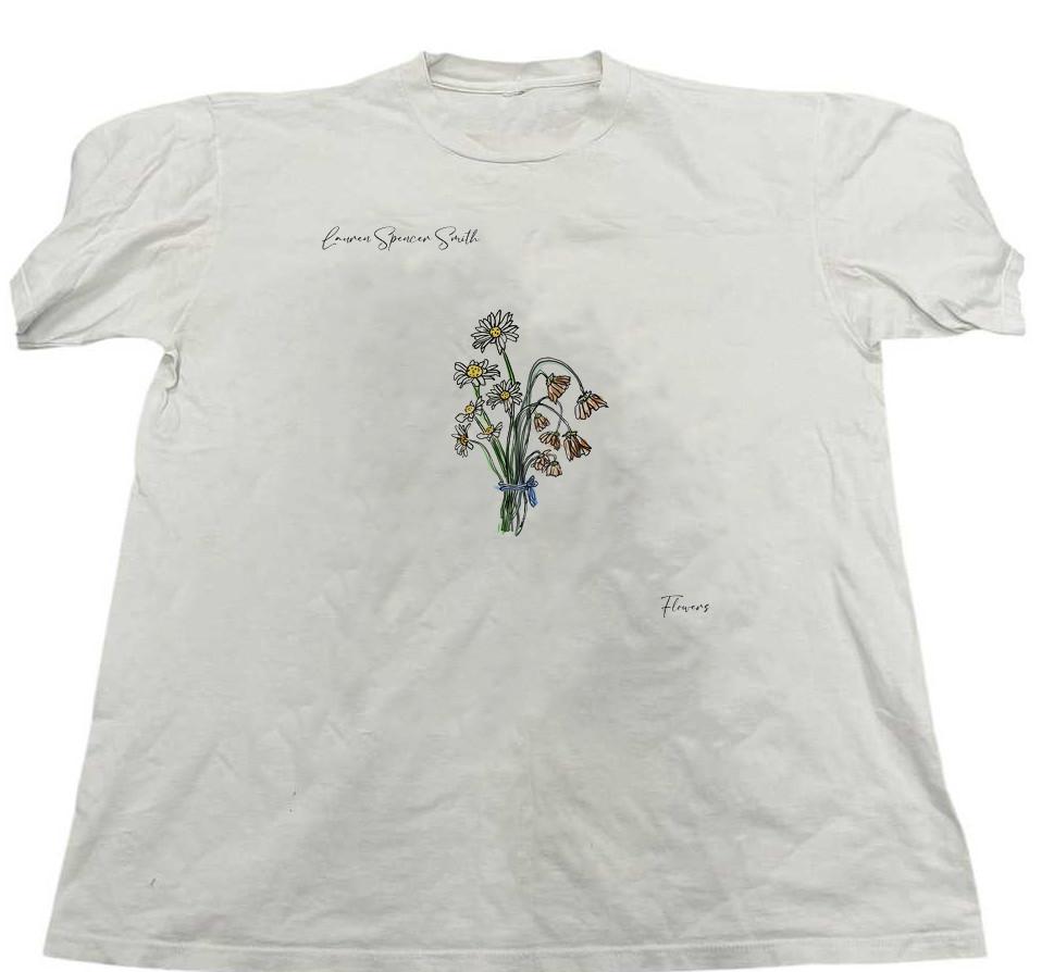 Flowers - Single by Lauren Spencer Smith White Shirt S-5XL CL164 XXXXL
