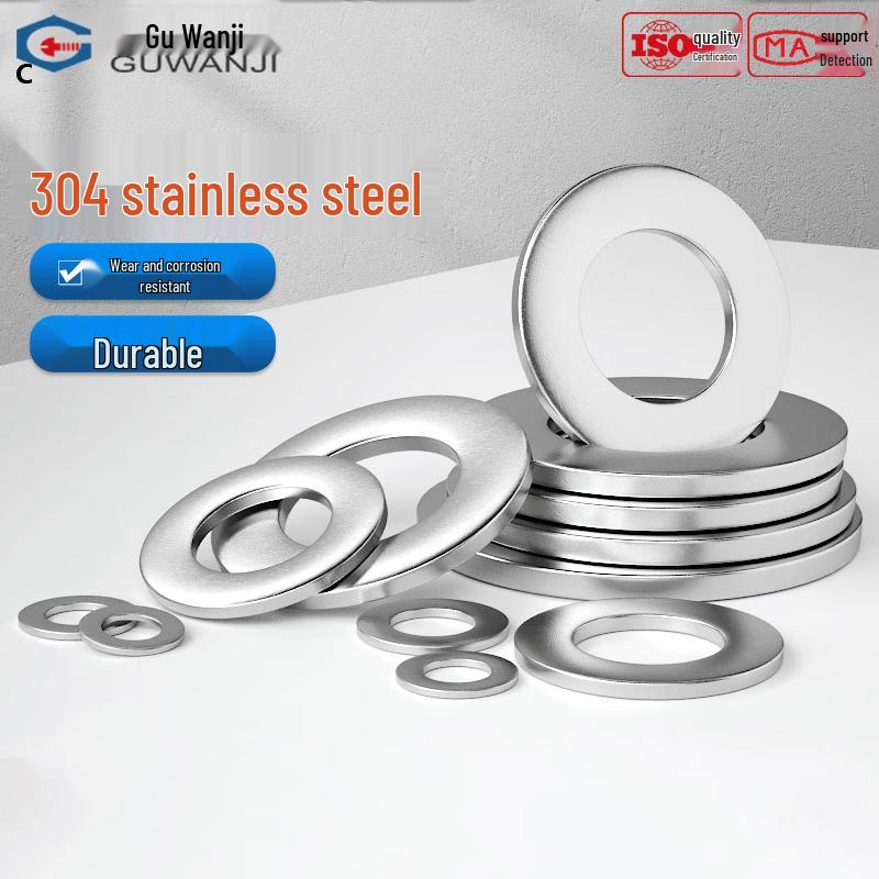 Guwanji 304 Stainless Steel Metric Flat Washer