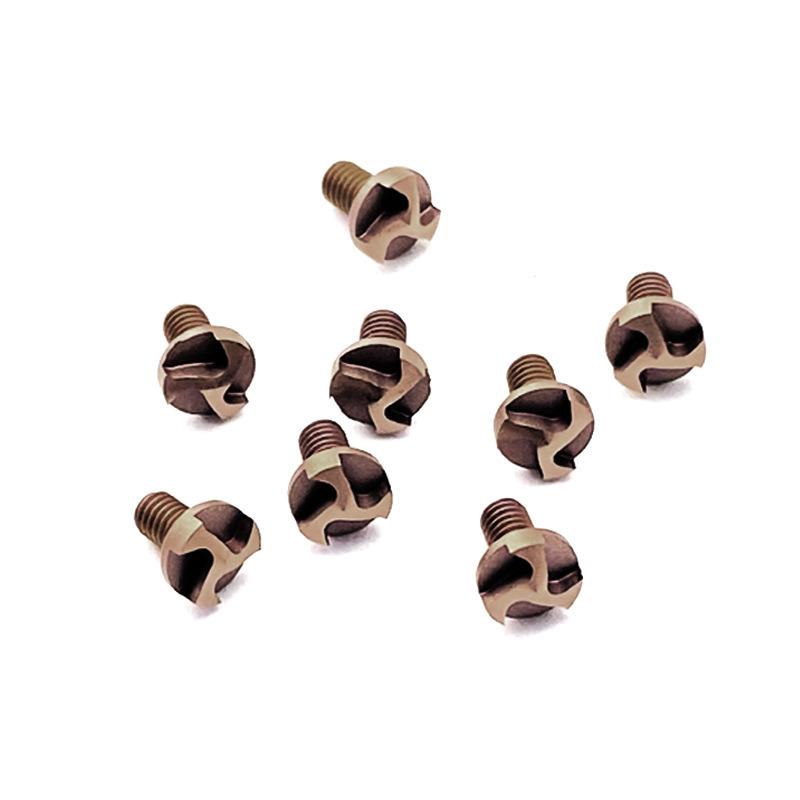 Customized M2.5 Windmill Head Screws for DIY Folding Knife Modification Accessories Stainless Steel Knife Handle Screws-4pieces