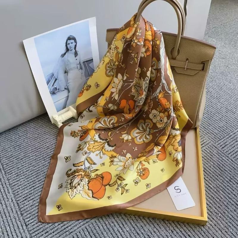 70 silk scarf square scarf high sense fashion versatile professional simulation silk small scarf versatile printed women's silk scarf