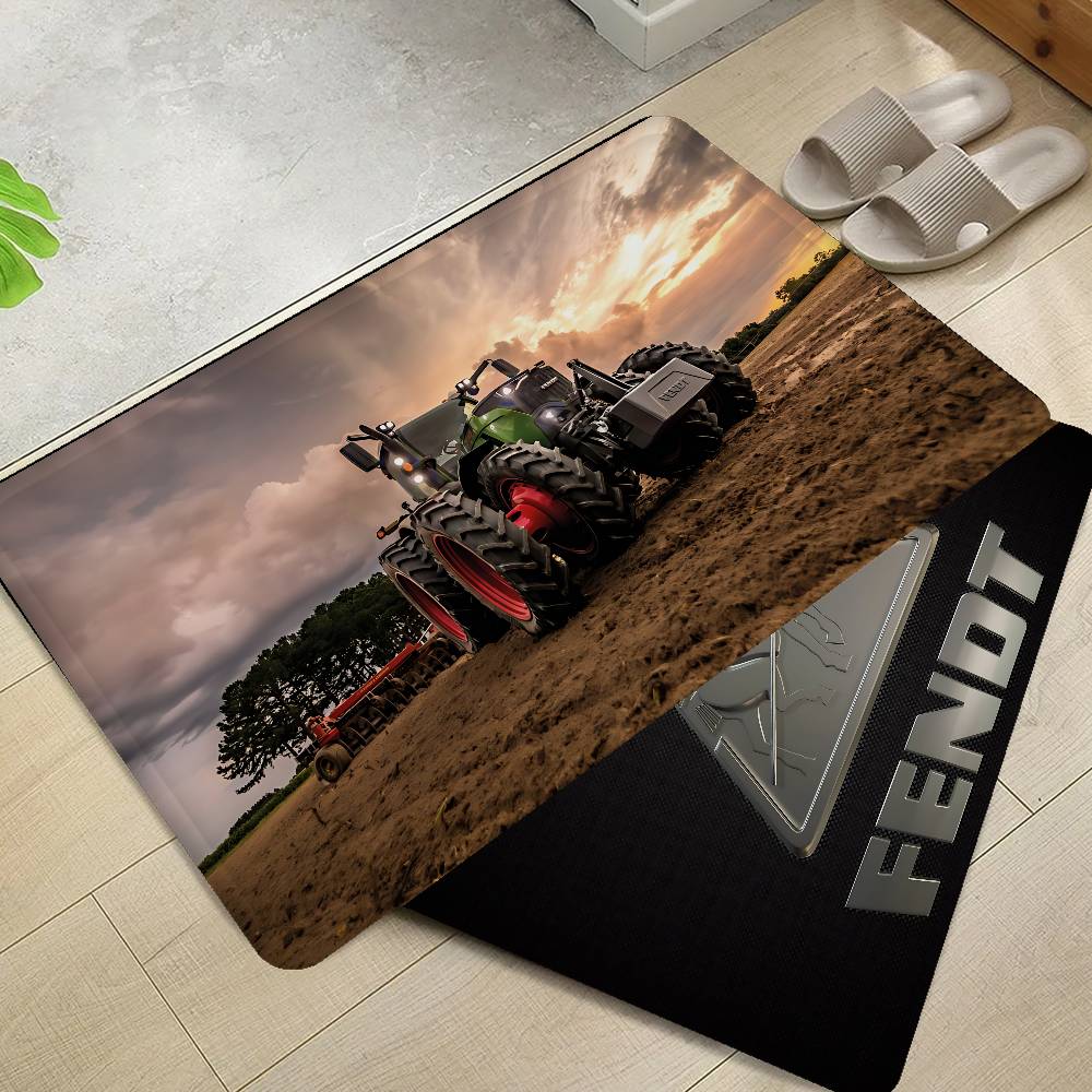 Farming Tractor Fendt Floor Mat Rectangle Anti-slip Home Soft Badmat Front Door Indoor Outdoor Mat Welcome Doormat