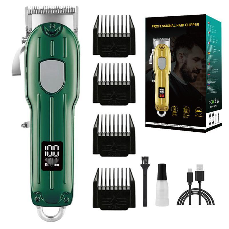Rechargeable Electric Hair Clipper: Universal Trimmer for Family & Bald Heads