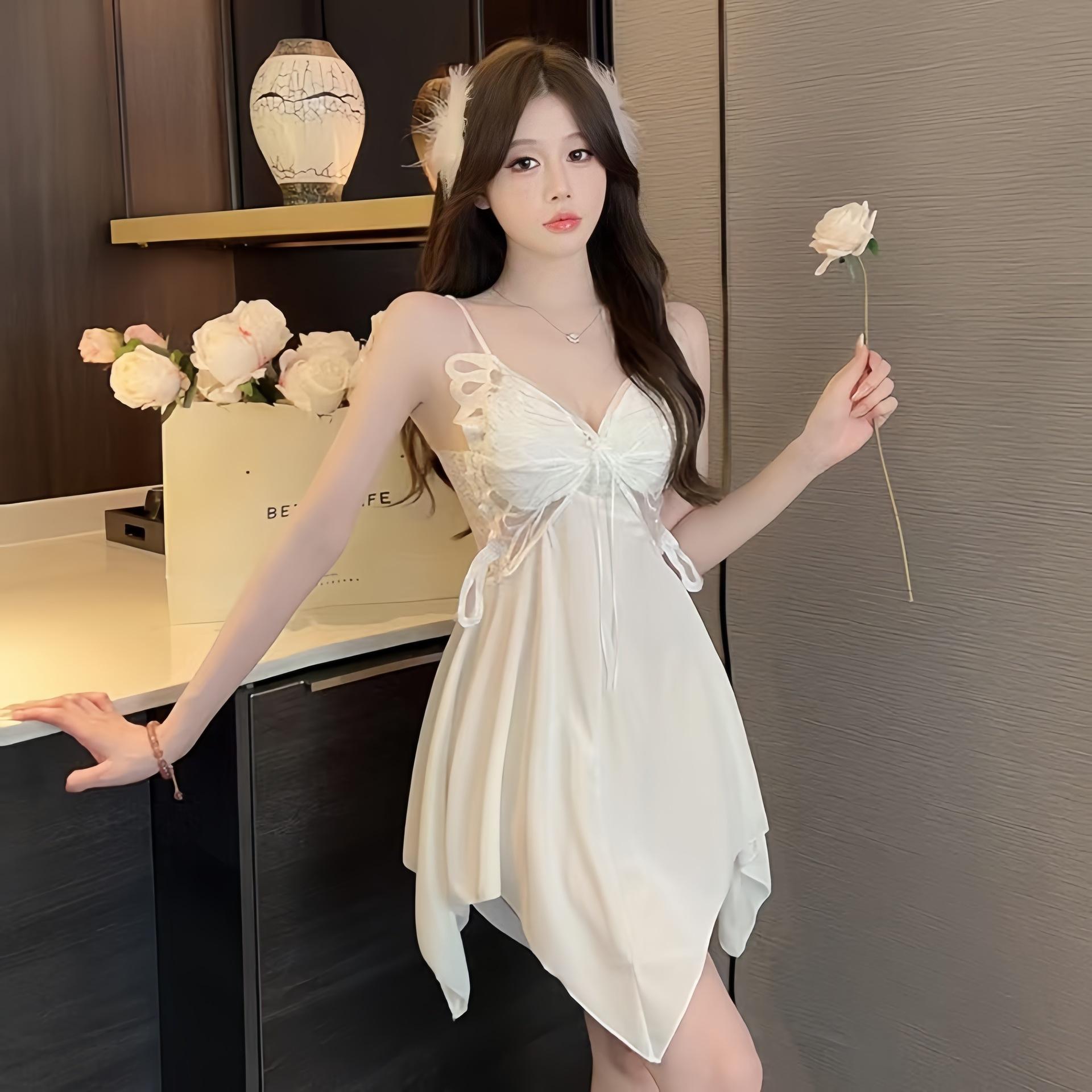 

Прямая трансляция Звездное небо сверкающая пижама золотой бархат женская ночная рубашка из двух частей с нагрудной подкладкой сексуальная женская бабочка летающая XL(120-140)