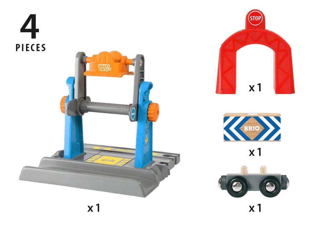 BRIO BRIO WORLD Smart Tech Lift & Load Crane 33827 Wood 33827