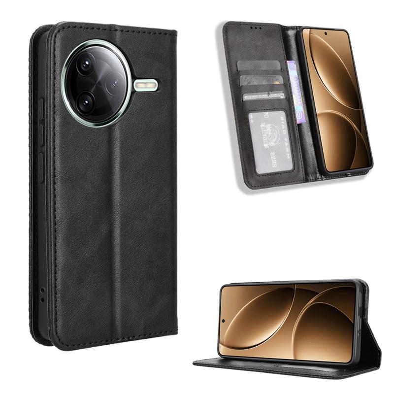 For  Poco F7 Pro 5G Flip Leather Case Skin Magnetic Adsorption Wallet Holder Cover For  Poco F7 Ultra Phone Bags