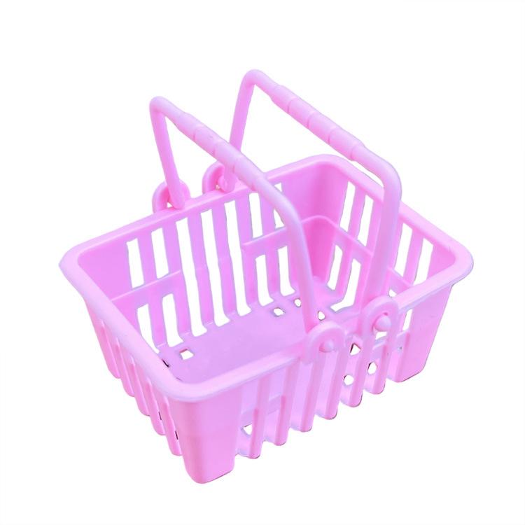 

Детская игрушечная мини-корзина для покупок фруктов и овощей - Двуручная корзина для хранения игрушек