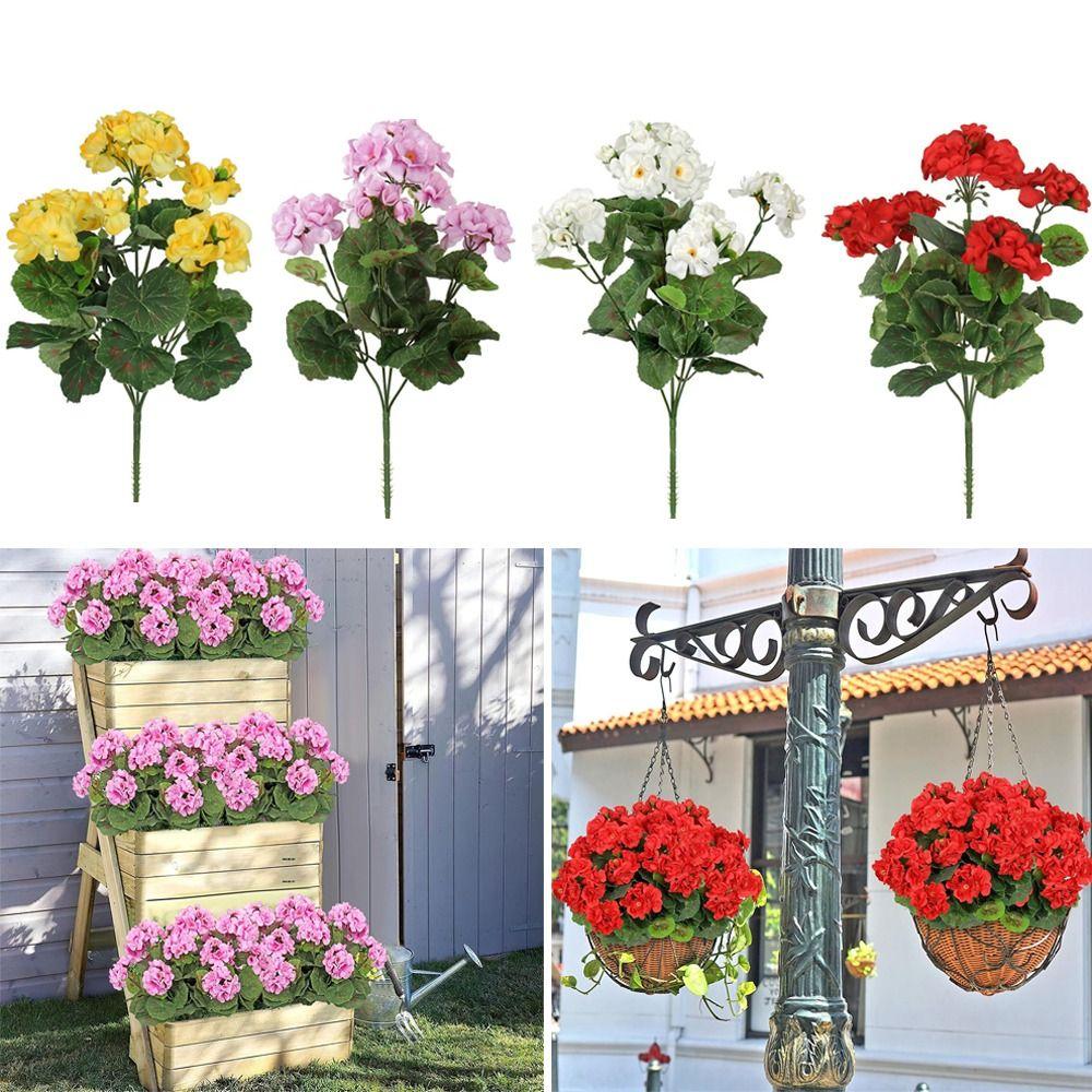 36cm Silk Flower Wedding Bouquets Fake Flower Decorative Flower Artificial Begonia Flower  Bridal