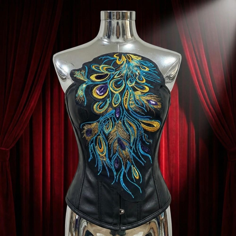 Mesh Embroidered Floral Patches DIY Iron on Patches Sequined Embroidery Patches Evening Dresses