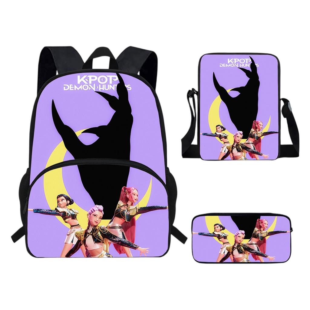 Girls Backpack Primary School Student Backpack Printed Children's Bag Shoulder Bag Pencil Case Three-piece Set