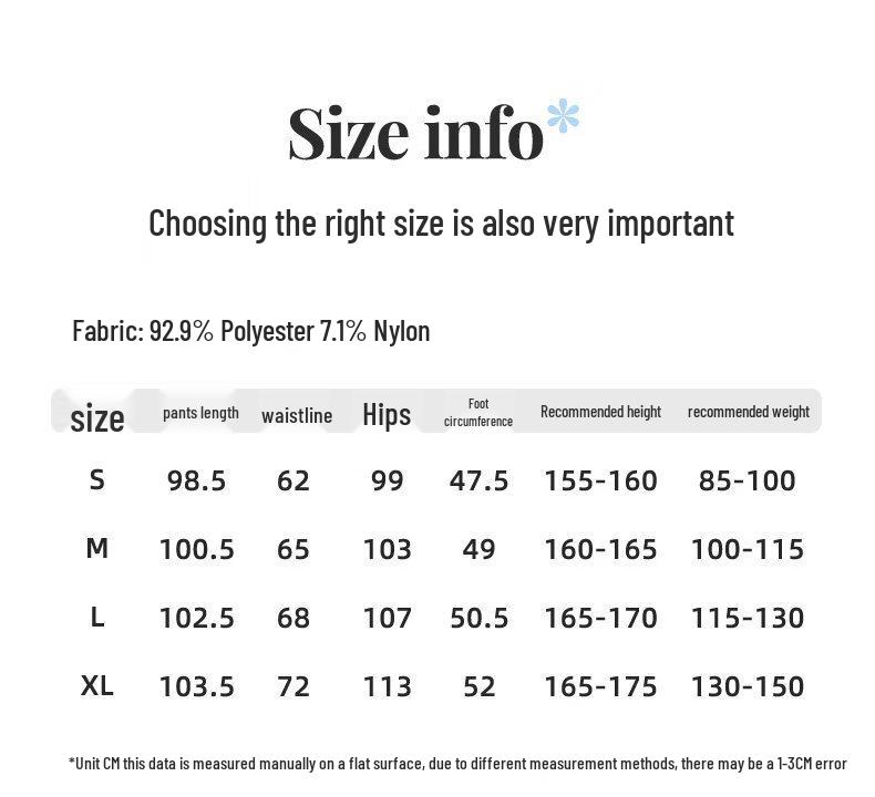 MINISO Pantalon Large Taille Haute Lâche pour Femme