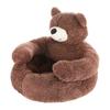 Plush Pet Bed Sofa Semi Enclosed Small Animal Nest Cage Machine Washable Lovely