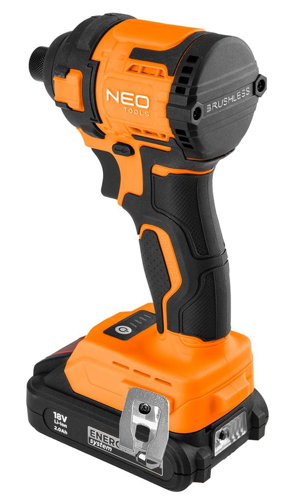 Atornillador de impacto sin escobillas 18V, 300Nm, hexagonal ¼”, compacto, Energy+, sin batería