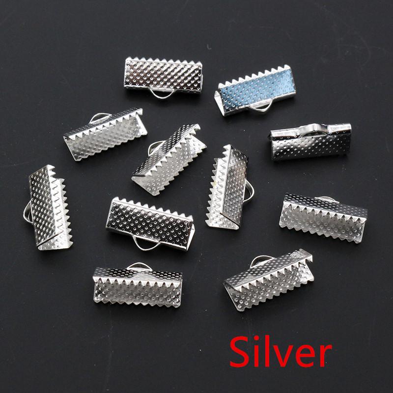 50-Pack Vest Buckle Snap Buttons with Teeth Ribbon Rope Clasp for DIY Jewelry