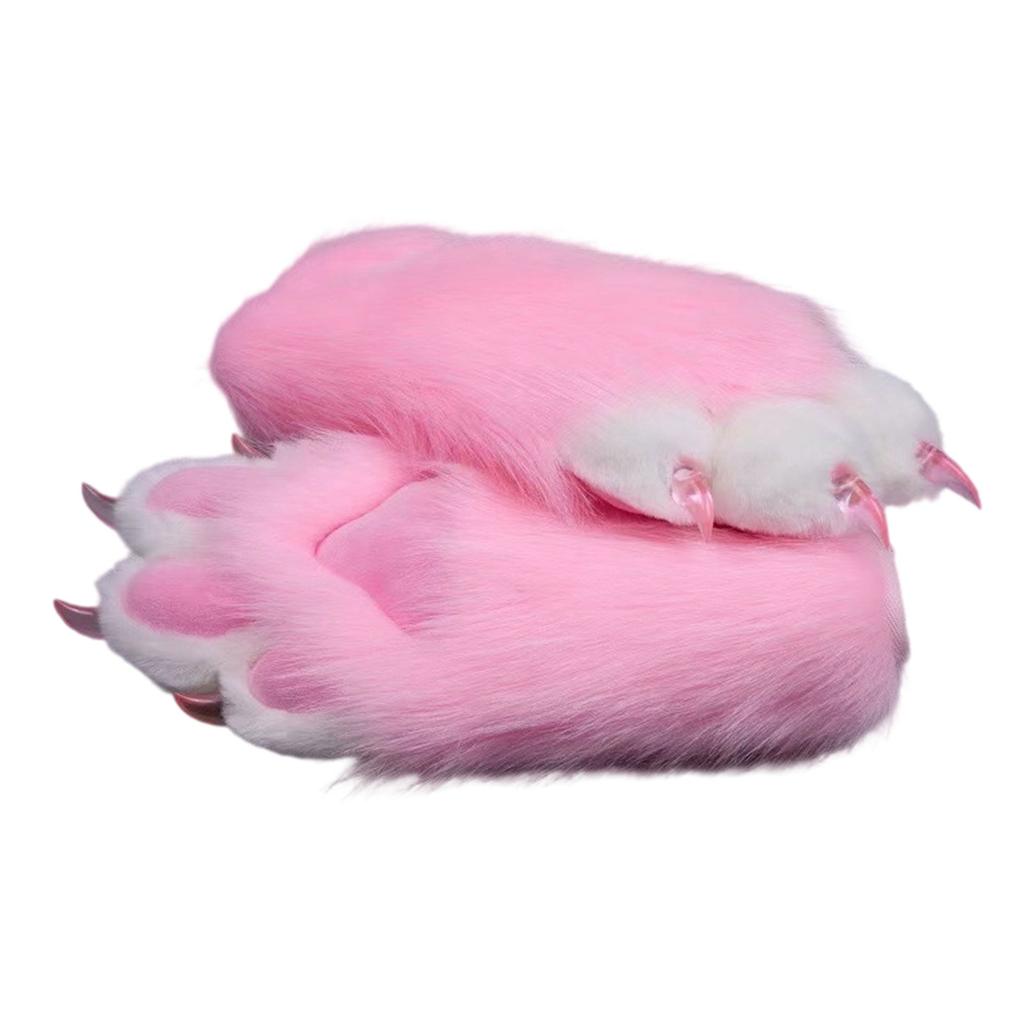 Multi Color Cosplay Nails Gloves With Realistic Animal Furry Comfortable For Conventions Parties And Festivals