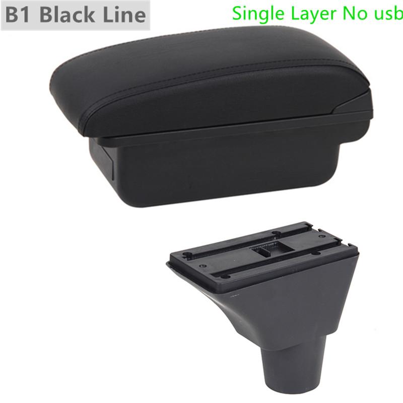 For Seat Ibiza Armrest Box Ibiza 6j Ibiza 6L Central Store Content Storage Box with Cup Holder Products with USB Accessories